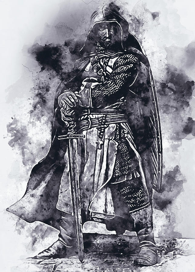 Templar Knight Drawing at PaintingValley.com | Explore collection of