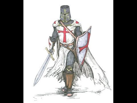 480x360 how to draw knight - Templar Knight Drawing