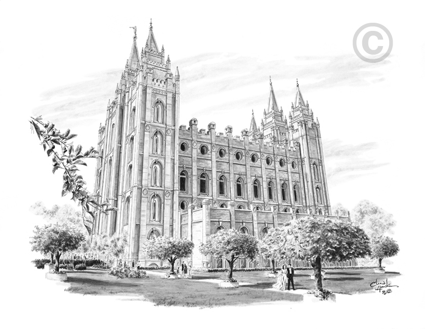 840x650 salt lake city utah temple marriage - Temple Drawing