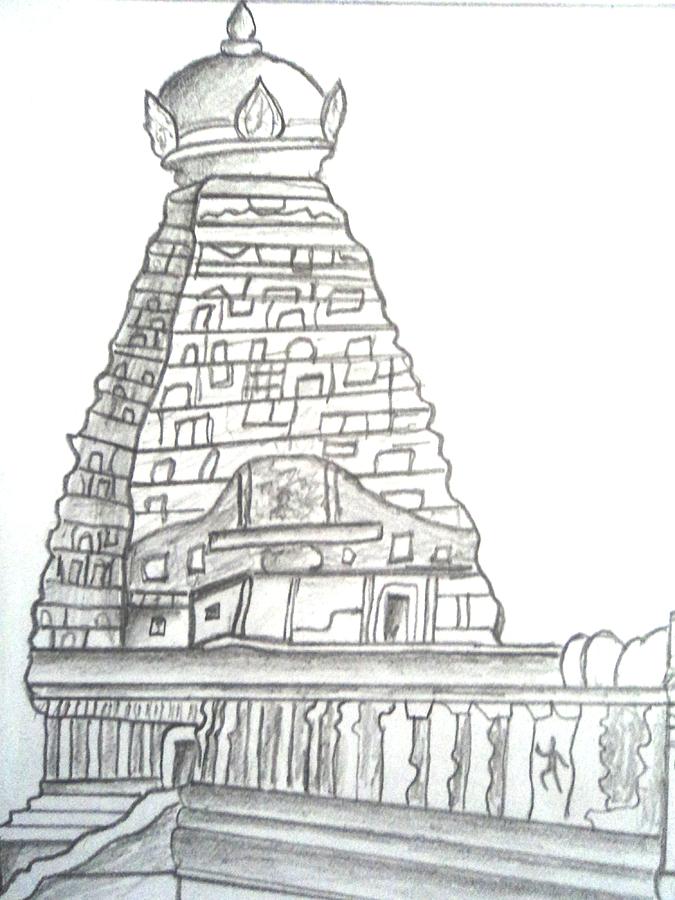 675x900 The Great Big Temple Drawing - Temple Drawing