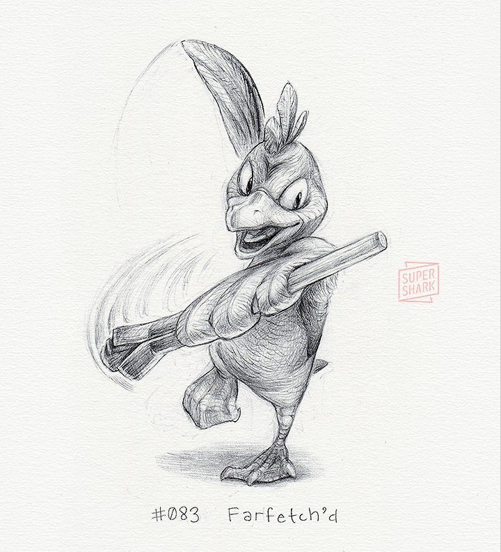 720x793 Tempo Lab Rose On Twitter New Drawing Of Farfetch'd! Gonna - Tempo Drawing