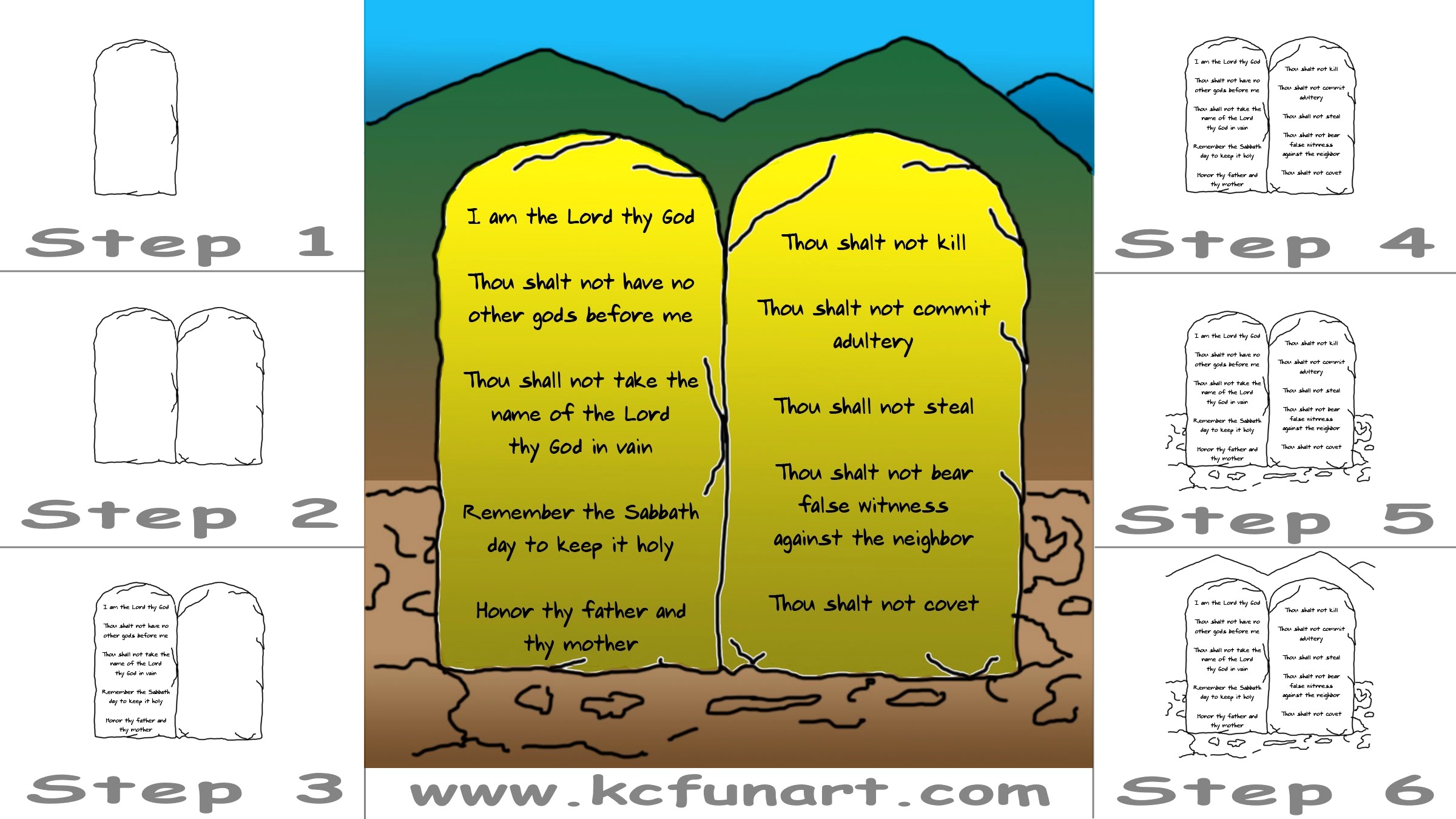 Ten Commandments Drawing at Explore collection of