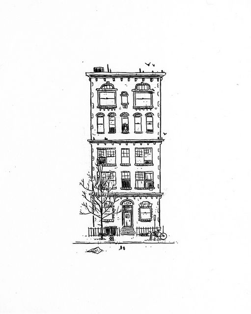 511x640 one hour drawing a tenement - Tenement Drawing