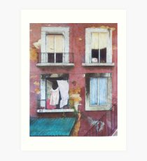 210x230 Tenement Drawing Wall Art Redbubble - Tenement Drawing