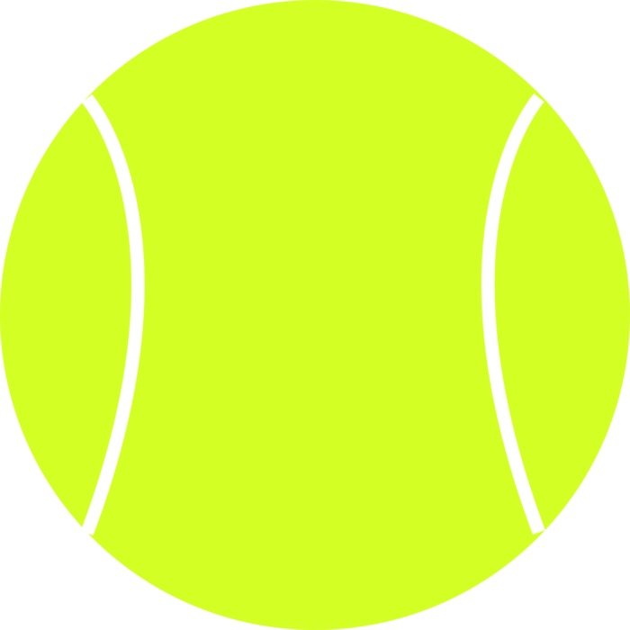 700x700 Drawing Of A Tennis Ball Free Image - Tennis Ball Drawing