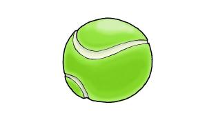 300x200 How To Draw A Tennis Ball - Tennis Ball Drawing