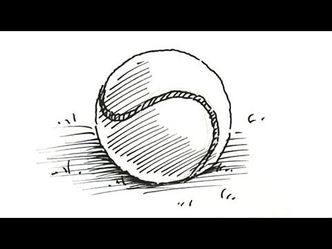 480x360 How To Draw A Tennis Ball Real Easy - Tennis Ball Drawing