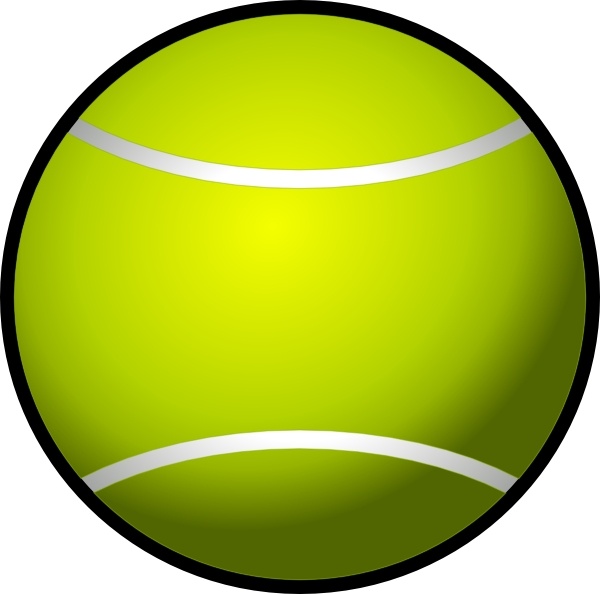 600x594 Simple Tennis Ball Clip Art Free Vector In Open Office Drawing - Tennis Ball Drawing