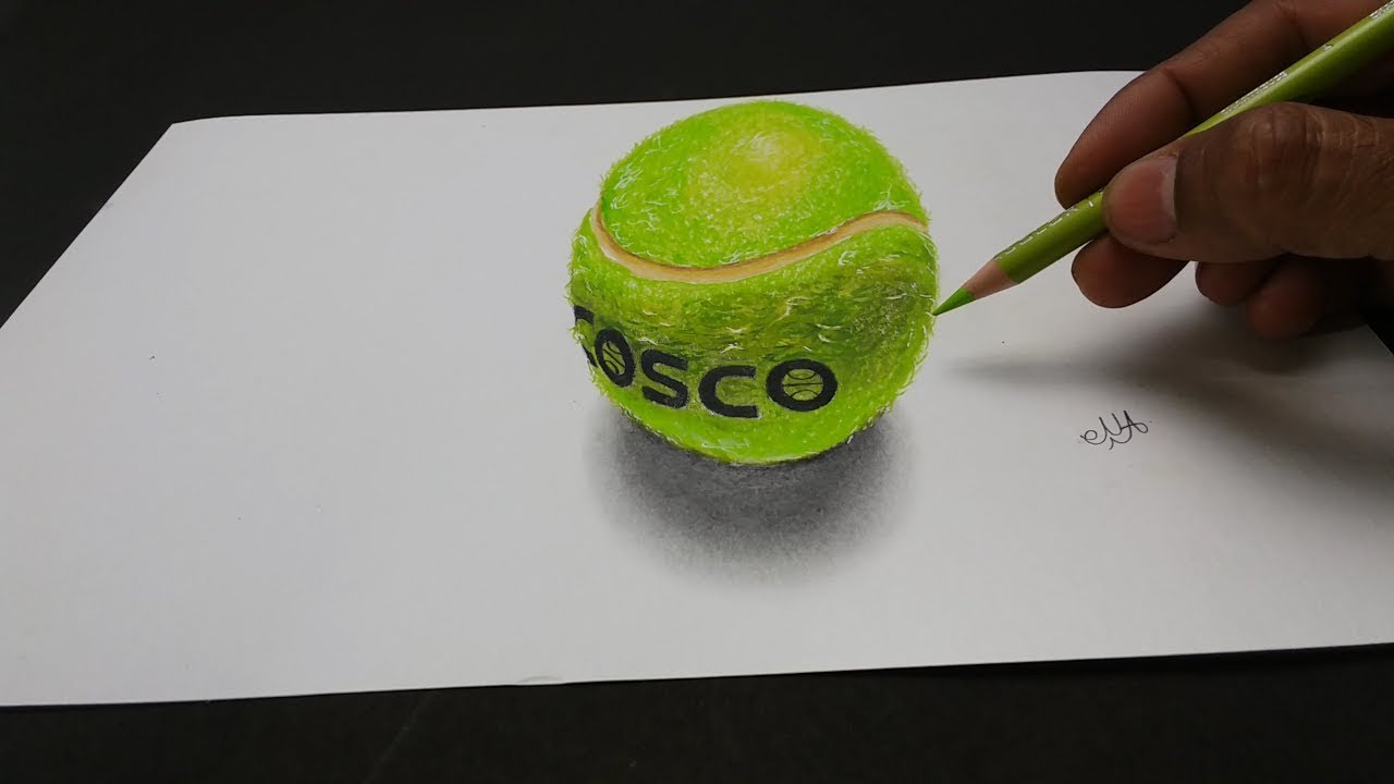1280x720 cosco ball drawing in drawing tennis ball - Tennis Ball Drawing