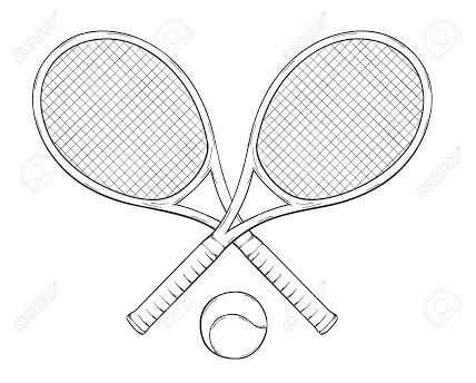 428x344 tennis racket drawing tattoo tennis drawing, sport tattoos y - Tennis Drawing