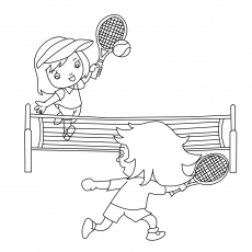 230x230 Top Free Printable Tennis Coloring Pages Online - Tennis Drawing