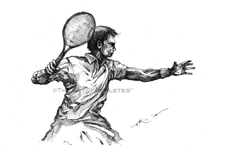 756x519 Tennis Drawings - Tennis Drawing Images