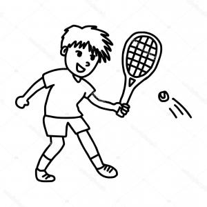 300x300 stock illustration tennis player isolated vector drawing sohadacouri - Tennis Player Drawing