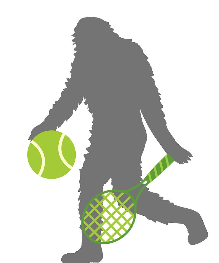 750x900 tennis lover big foot sasquatch tennis player drawing - Tennis Player Drawing