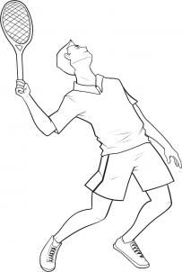203x302 how to draw a tennis player things i want in tennis - Tennis Player Drawing