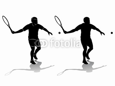 400x300 Silhouette Tennis Player Vector Drawing Buy Photos Ap Images - Tennis Player Drawing