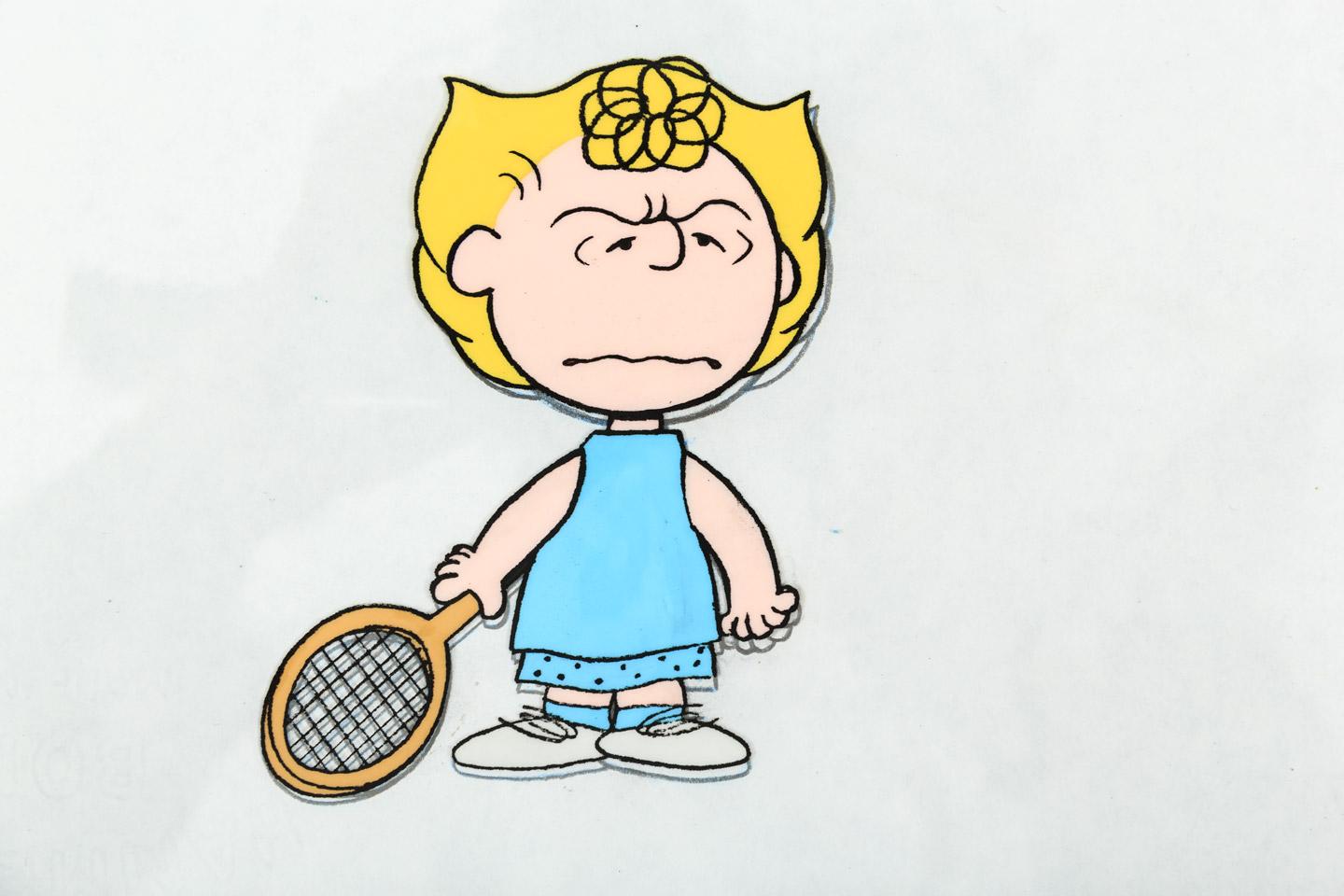 1440x960 original animation cel and production drawing of sally - Tennis Racquet Drawing