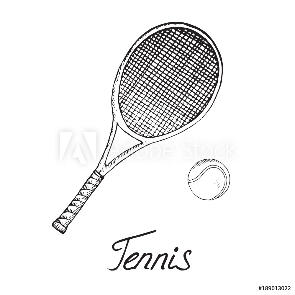 Tennis Racquet Drawing at Explore collection of