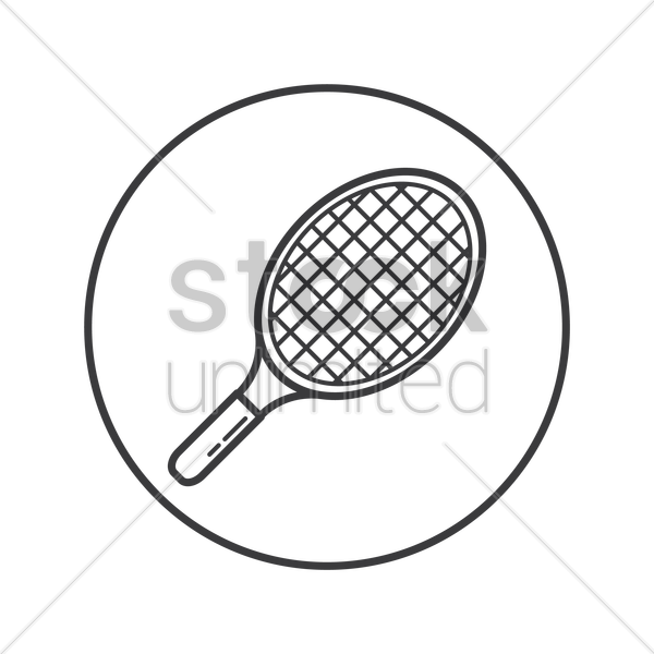 600x600 tennis racket image transparent download black and white huge - Tennis Racquet Drawing