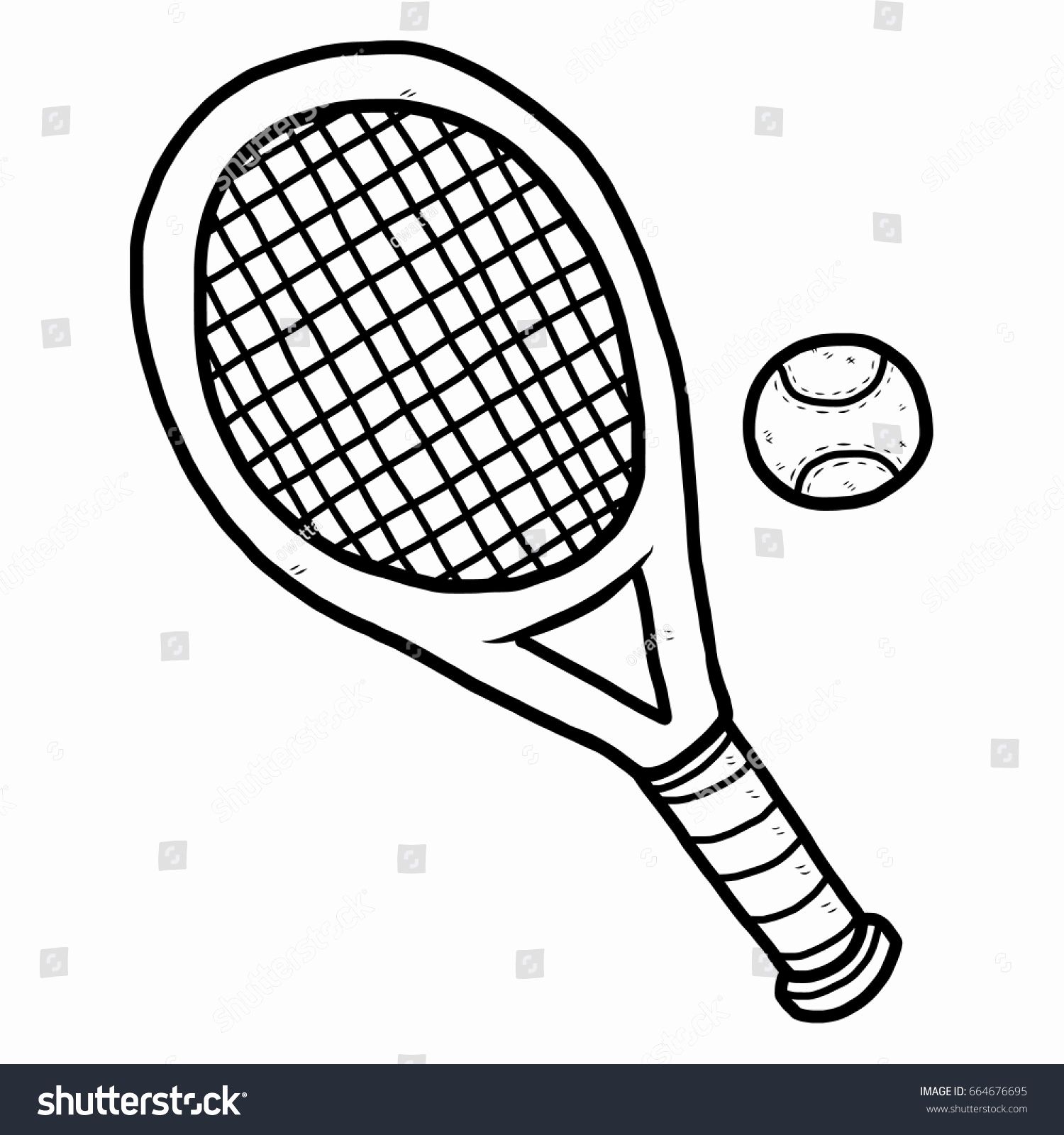 Tennis Racquet Drawing at Explore collection of