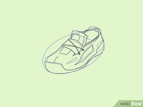 460x345 Ways To Draw Shoes - Tennis Shoes Drawing