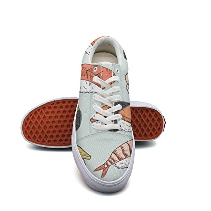 425x425 ouxioaz womens canvas shoe sushi pattern drawing - Tennis Shoes Drawing