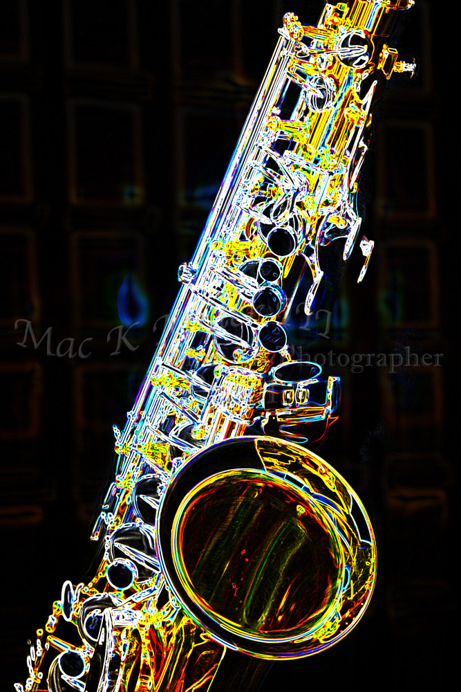 667x1000 jazz tenor saxophone dark drawing - Tenor Saxophone Drawing