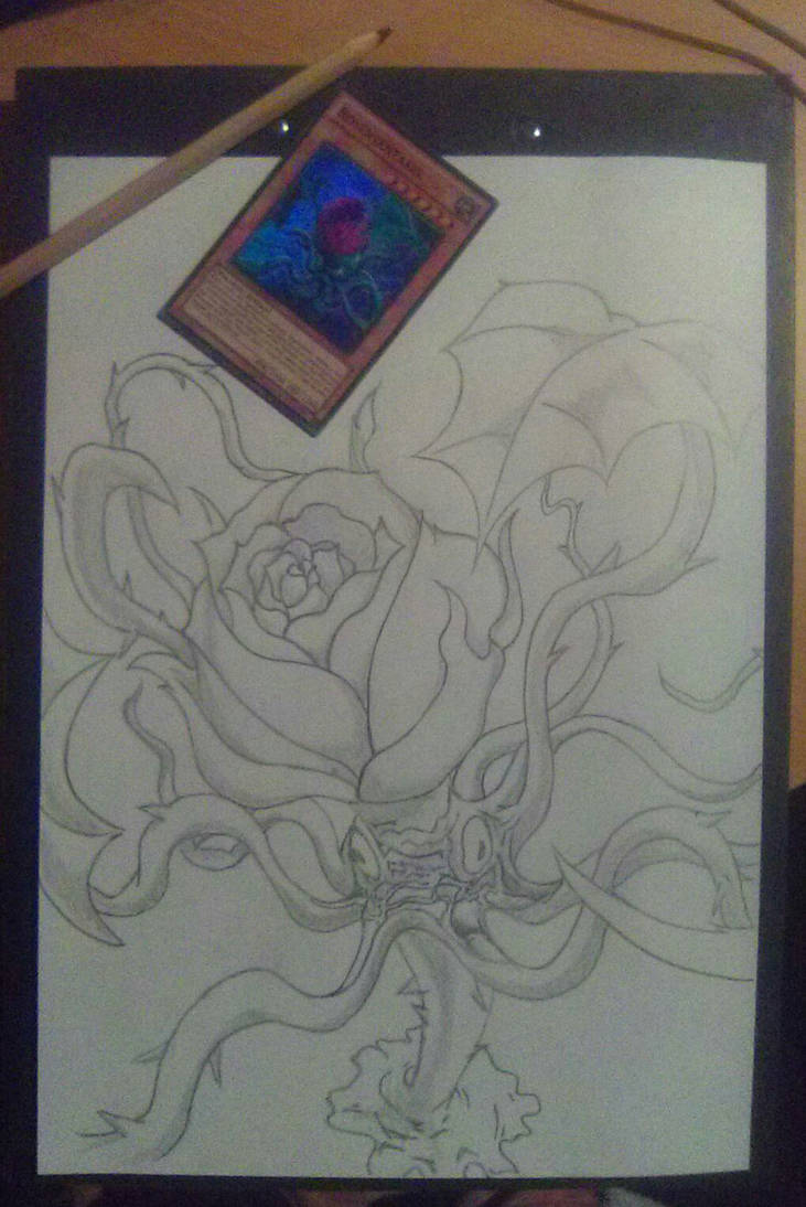 731x1094 Yu Gi Oh! Monster - Tentacles Drawing