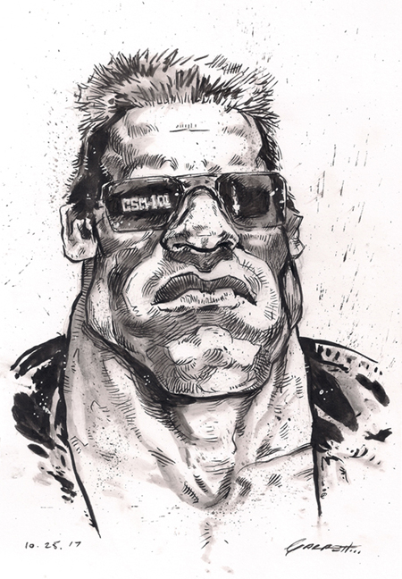 450x648 Ahnold! - Terminator Drawing