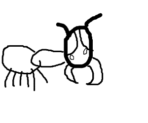 300x250 a crying termite drawing - Termite Drawing