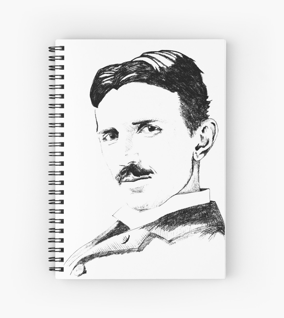 1171x1313 nikola tesla drawing spiral notebooks - Tesla Drawing