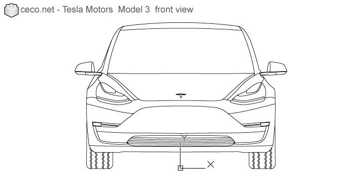 tesla model s sketch