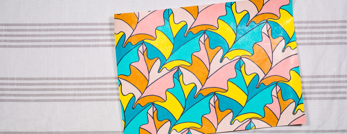 1200x464 fall tessellation a mathematical drawing - Tessellation Drawing