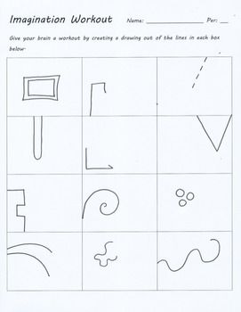 271x350 imagination workout creativity test drawing sub art lesson plan - Test Drawing