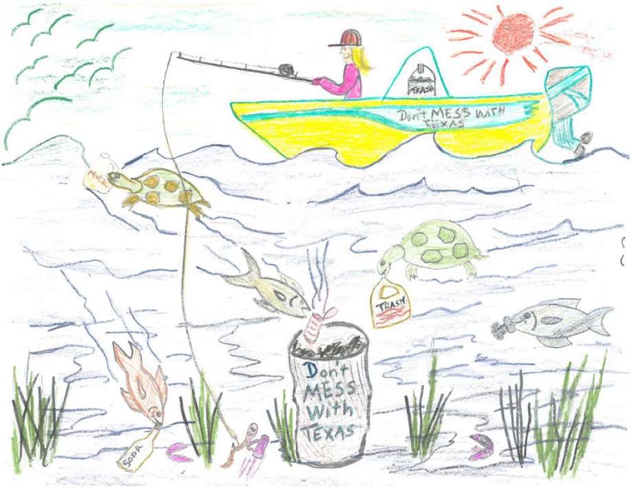 920x710 san antonio girl's art among winners in texas litter campaign - Texas Drawing