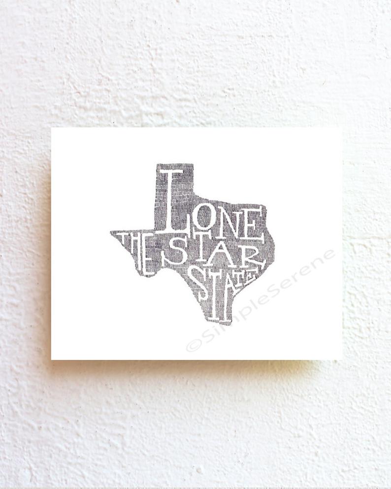 794x993 texas print texas map art the lone star state ink drawing etsy - Texas Drawing