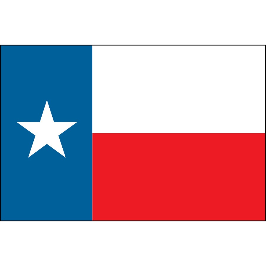 900x900 Blank Texas Flag Clipart - Texas Flag Drawing