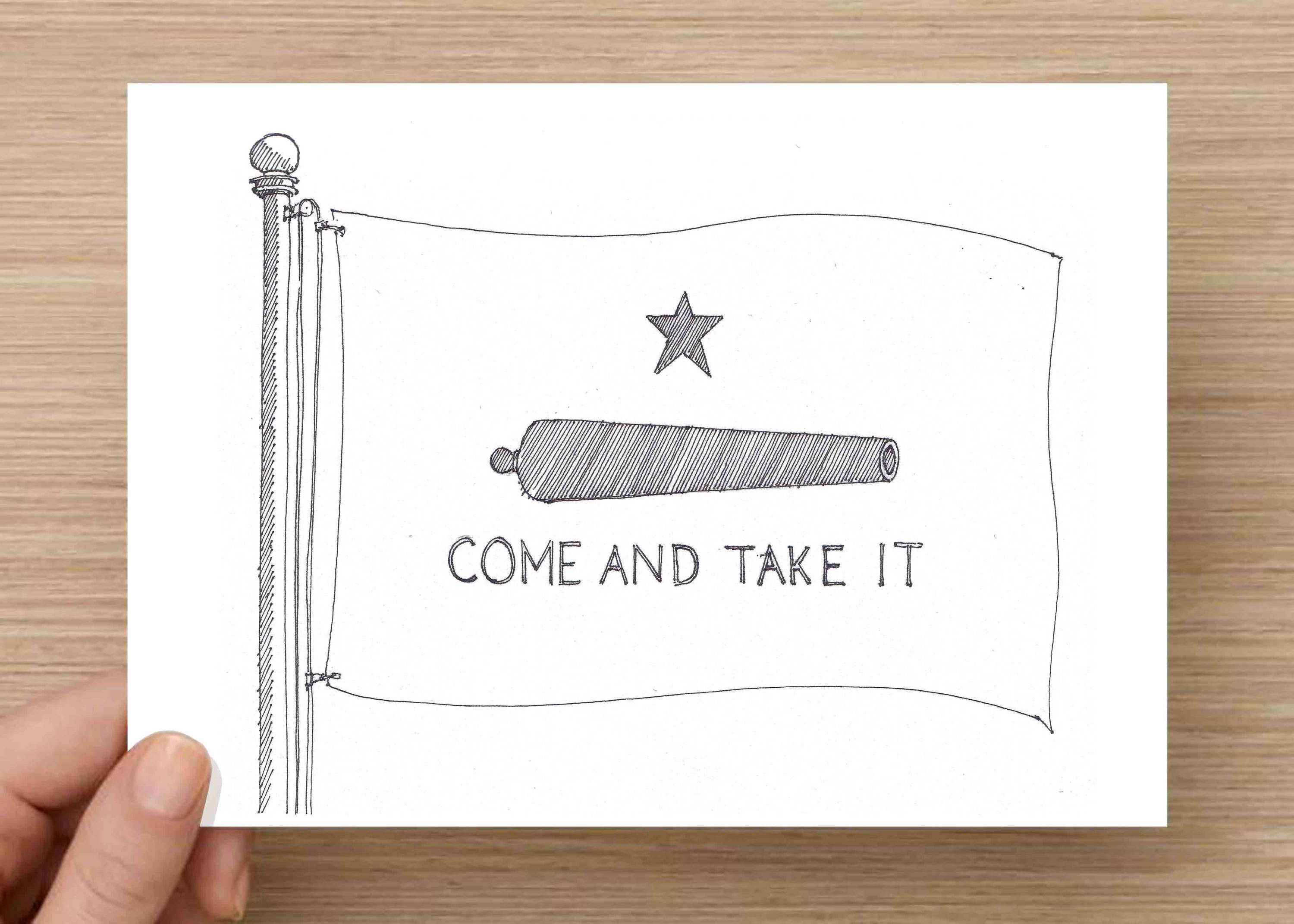3000x2143 come and take it texas flag - Texas Flag Drawing