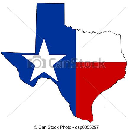 450x438 Texas Texan Map, Filled With Its Flag As Background - Texas Map Drawing