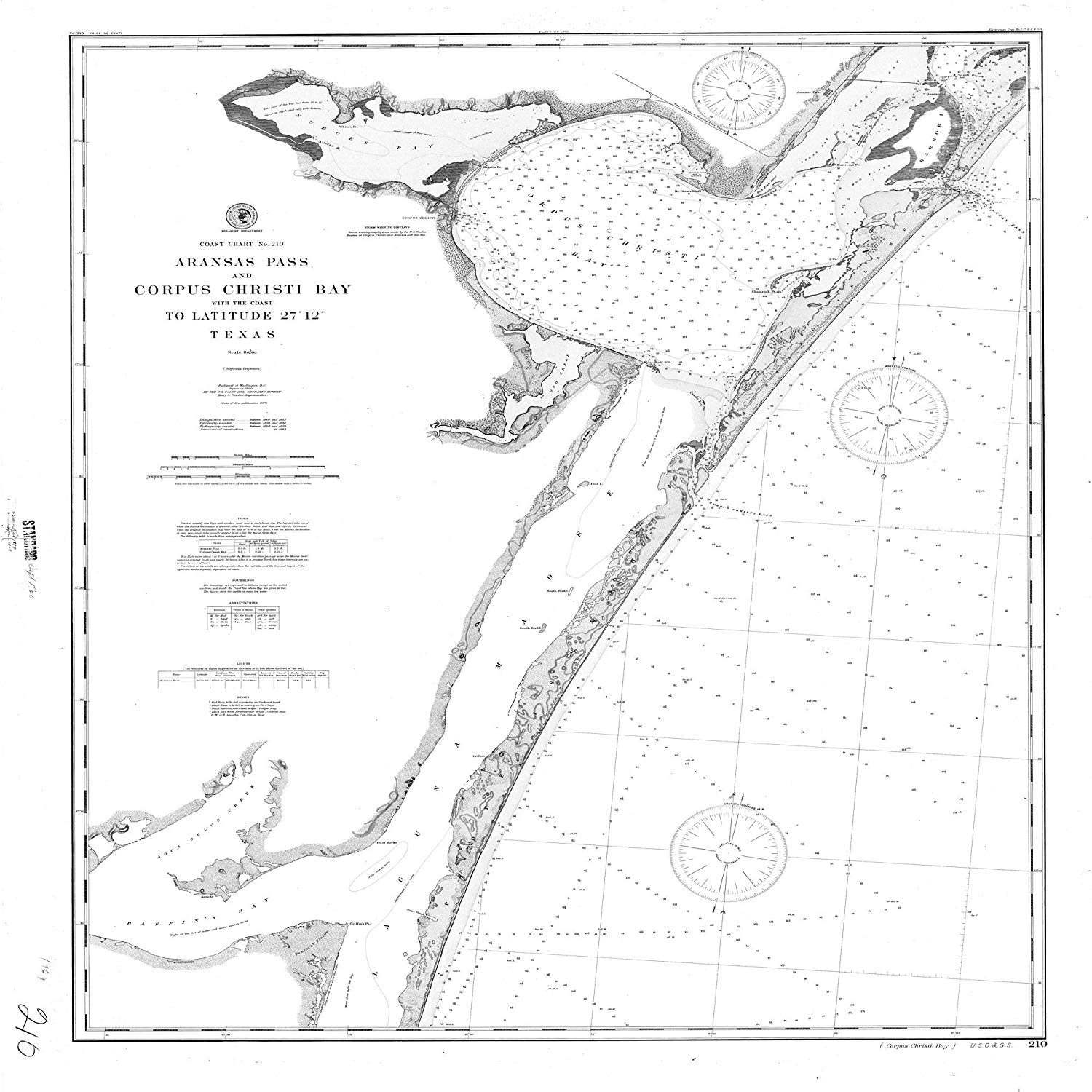 1500x1500 vintography x canvas texas old nautical map - Texas Map Drawing