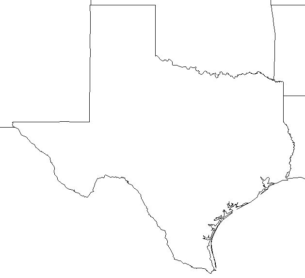 629x573 Texas Outline - Texas Outline Drawing