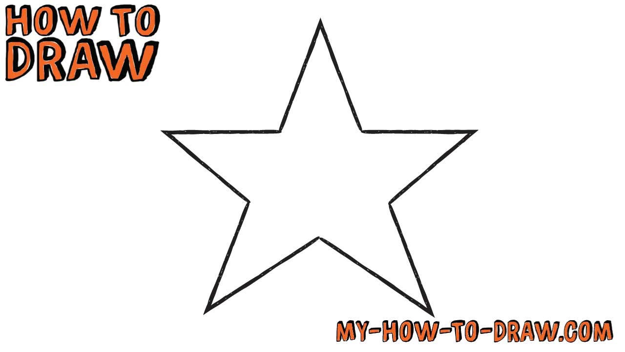 1280x720 How To Draw A Star Super Easy - Texas Star Drawing