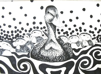 350x258 simulated and invented texture drawing lesson plan - Texture Drawing Images