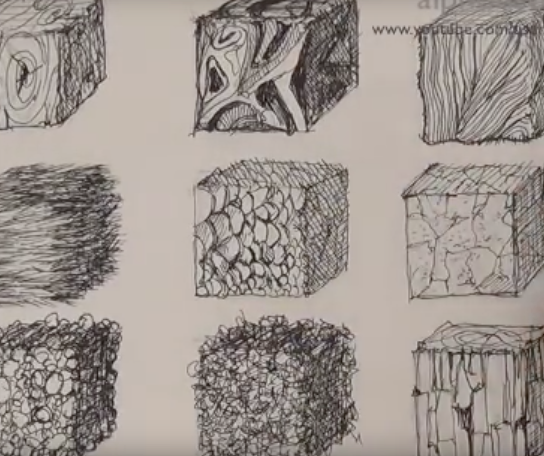 1090x914 Line As Form And Texture Mr Knight Art - Texture Line Drawing