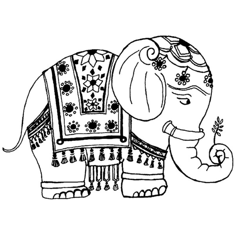 800x800 Thai Elephant Drawing - Thai Elephant Drawing