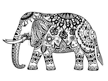 450x338 dessin orintal elephant - Thai Elephant Drawing
