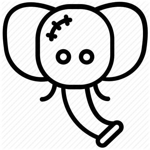 512x512 animal ride, elephant, elephant ride, thai transportation - Thai Elephant Drawing