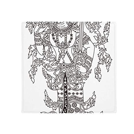 466x466 diythinker thailand black outline line drawing buddha - Thailand Drawing