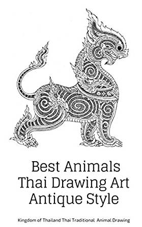 279x445 Best Animals Drawing Thai Art Antique Style - Thailand Drawing