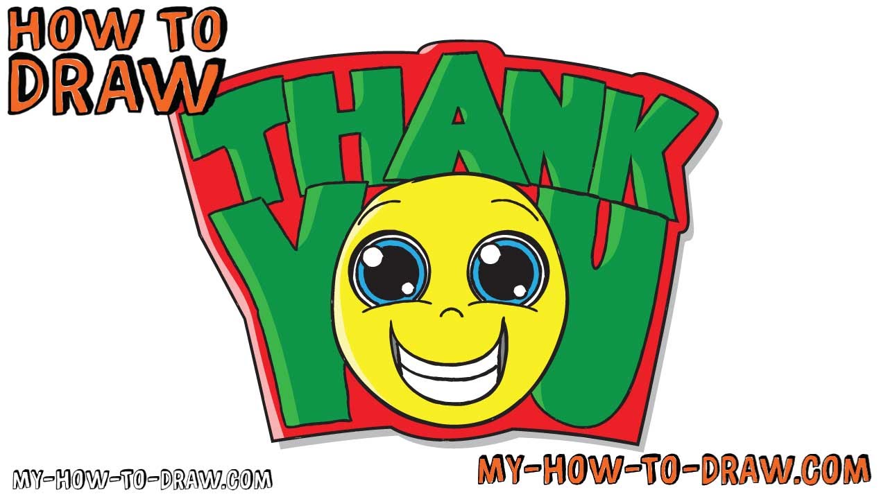 1280x720 how to draw a thank you card! - Thank You Card Drawing